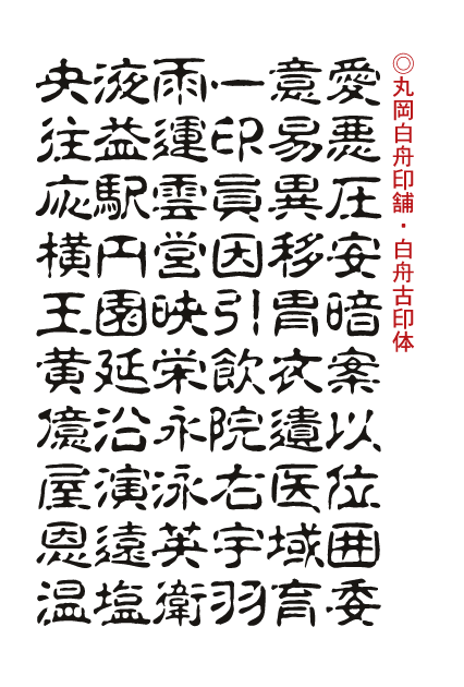 書体の基礎知識 漢字書体編