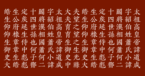 書体の基礎知識 漢字書体編